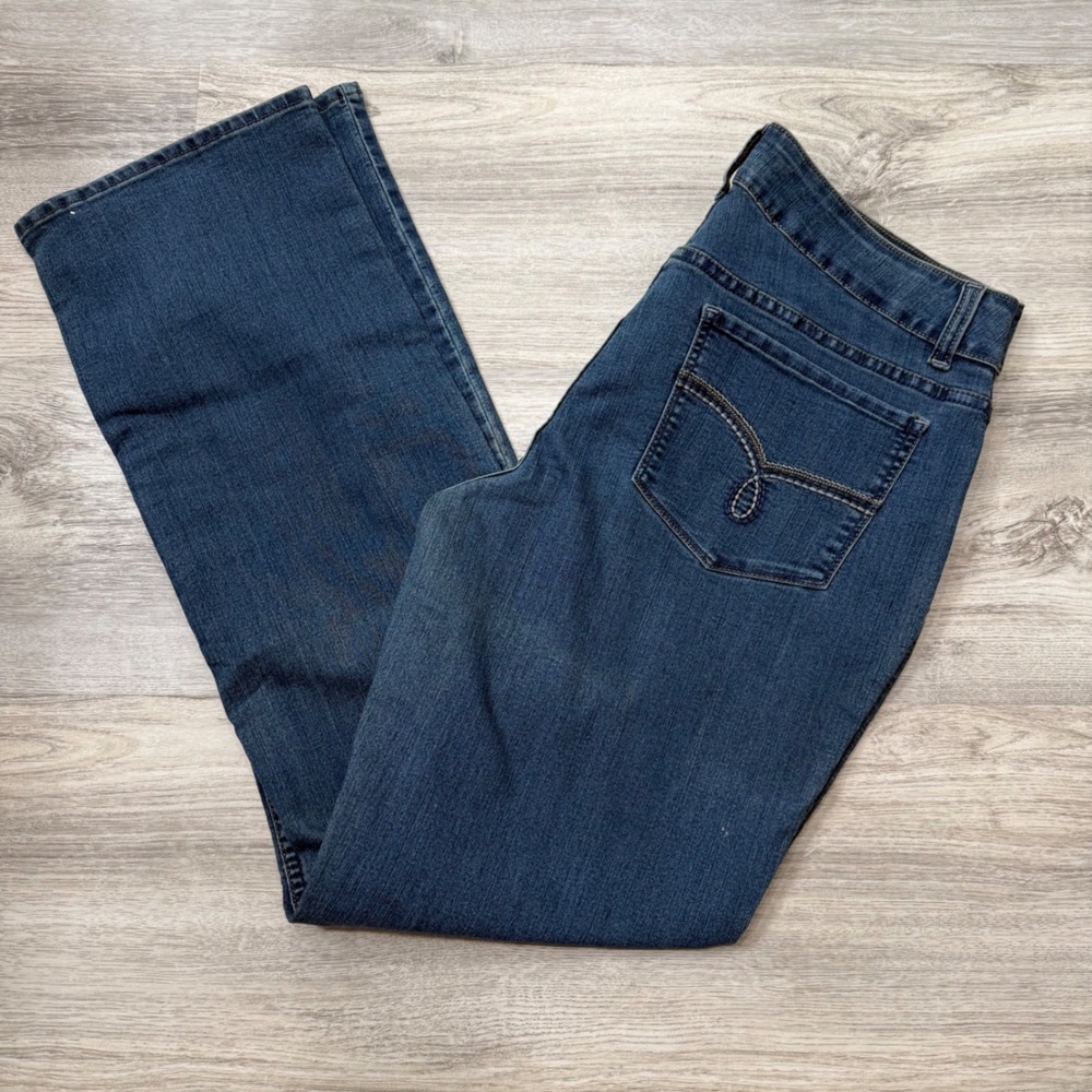 Riders‎ by Lee Women's Mid Rise Straight Leg Dark Wash Denim Jeans Size 10
